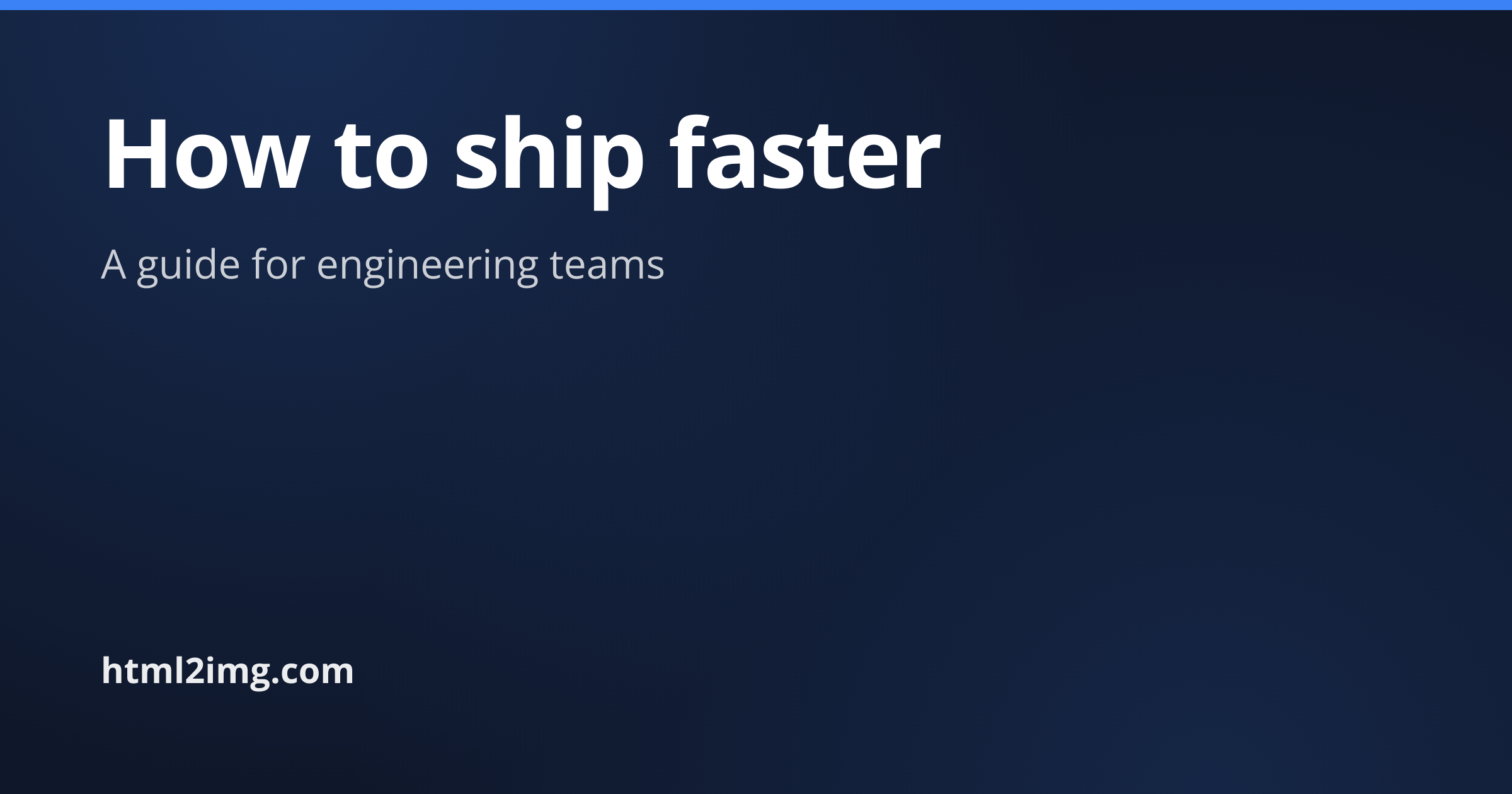 Open Graph Image template preview, a social image generated by the html2img API