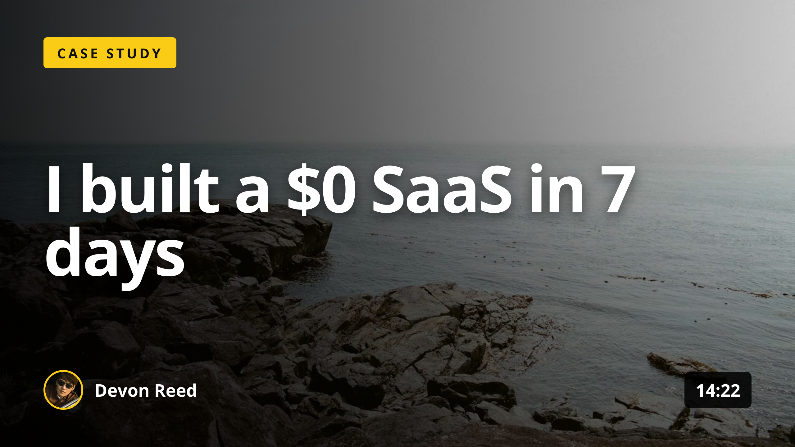 YouTube Thumbnail template preview, a social image generated by the html2img API