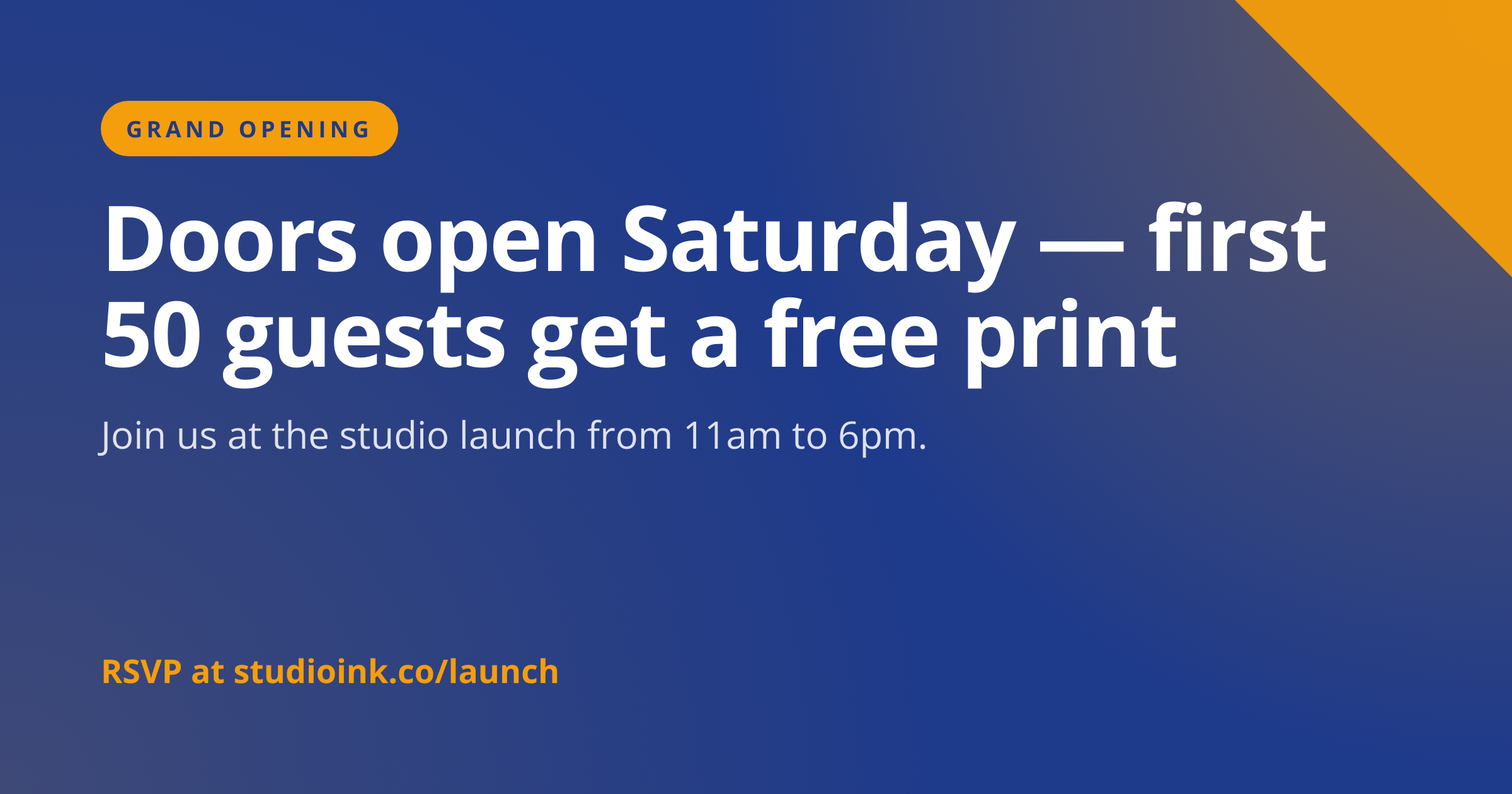 Facebook Post Image template preview, a social image generated by the html2img API