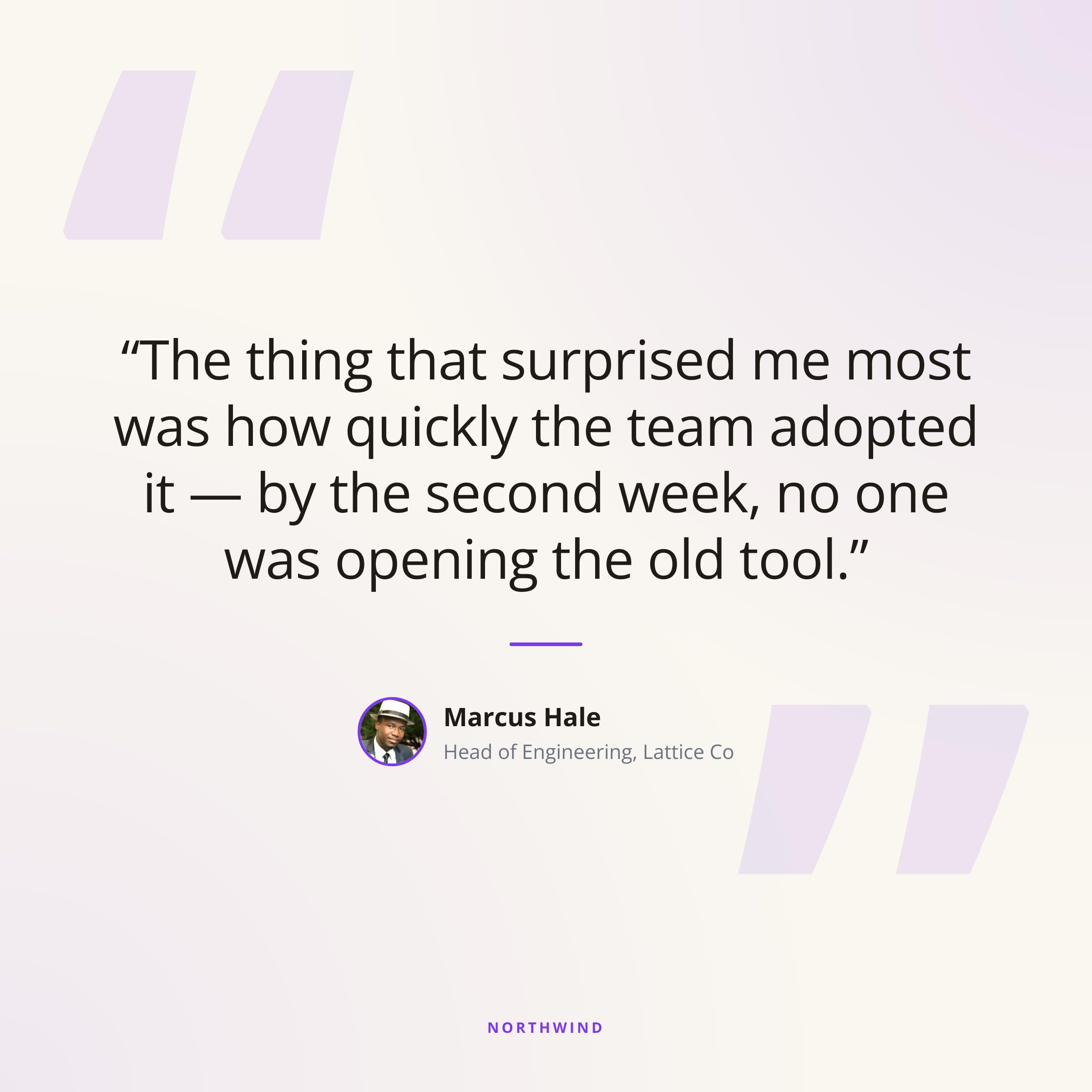 Quote Card template preview, a content image generated by the HTML to Image API