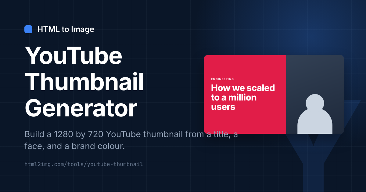 Open Graph card preview for YouTube Thumbnail Generator