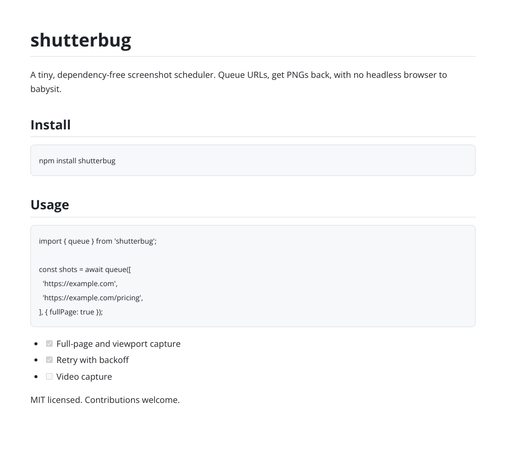 Sample output from the Markdown to Image Converter